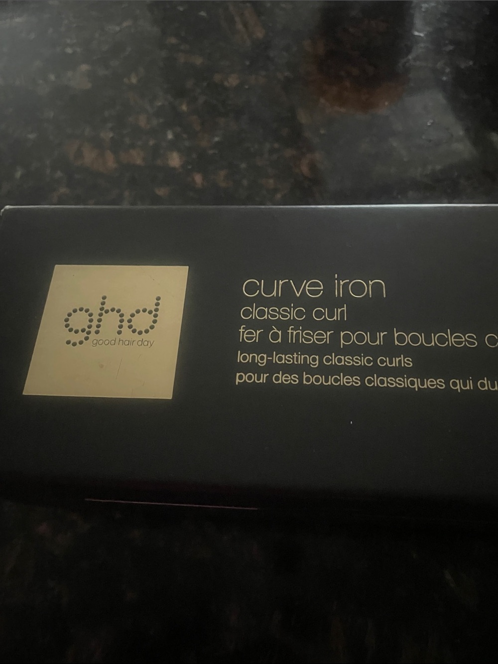 ghd Curve Curling Iron — Black with Chrome Accent